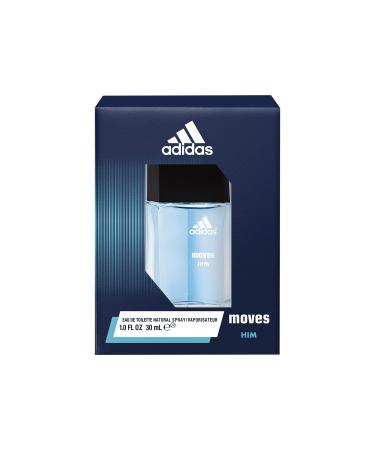 Adidas Moves for Him 1 Oz Giftable EDT Total Retail Value $22.00 Eau de Toilette 1 Fl Oz (Pack of 1)
