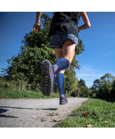 HYRIXDIRECT Compression Socks 20-30 mmHg for Men Women - White+Black+Blue - XL-XXL - Buy Online on GoSupps.com
