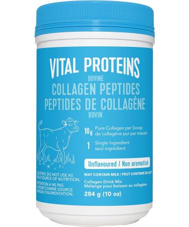 Vital Proteins Bovine Collagen Powder 284g Hydrolyzed Collagen Peptides - 10 g per serving - Unflavored & Collagen Creamer 300g 10 g Collagen Peptides per serving - Vanilla Flavoured - Buy Online on GoSupps.com