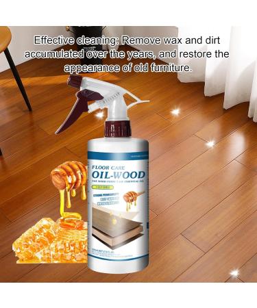 Wood Floor Polish - 500ml Powerful Wood Floor Luster Booster | Household Floor Cleaners With Natural Plant Oil Leaves Protective Layer Lambo - Buy Online on GoSupps.com