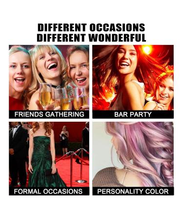 Shop Colored Temporary Hair Color Wax - 6 Natural Shades Washable & Non-Toxic Instant Hair Dye for Men & Women - Perfect for Parties & Cosplay - Buy Online on GoSupps.com