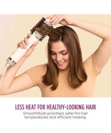Shark SmoothStyle Heated Brush and Comb | Wet & Dry | Smoothing Hot Air Brush | 3 Temperatures | Soft & Voluminous Finish | All Hair Types | Silk HT202UK - Buy Online on GoSupps.com