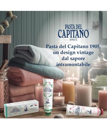 Pasta del Capitano 1905 Toothpaste with Natural Herbs - 100% Made in Italy 75 ml Tube for Superior Oral Hygiene - Buy Online on GoSupps.com