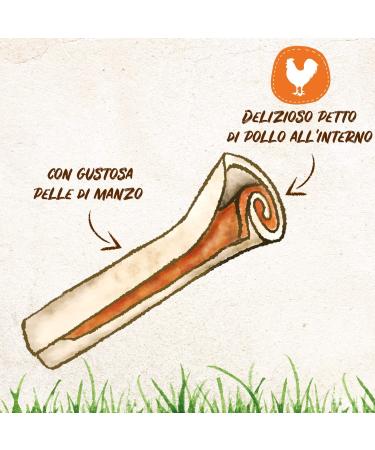 8in1 Delights Chicken Sticks for Dogs - Healthy Chews High-Quality Chicken Meat Wrapped in Beef Skin 2-Pack (6 Sticks Total) - Premium Dog Treats - Buy Online on GoSupps.com