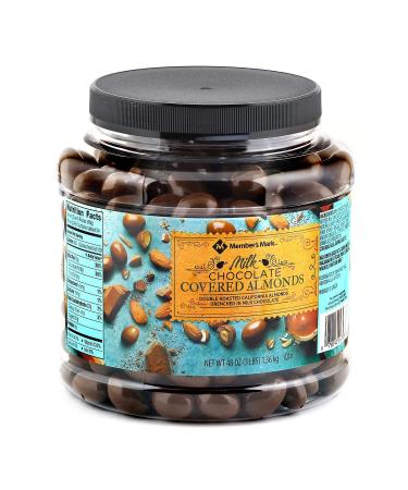 Milk Chocolate Covered Almonds -48 Oz - Members Mark Chocolate 3 Pound (Pack of 1)
