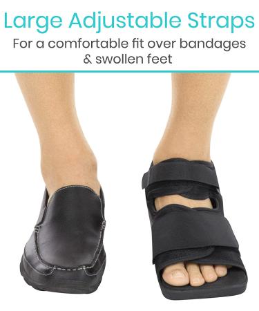 Vive Post Op Shoe - Lightweight Medical Walking Boot with Adjustable Strap | Orthopedic Recovery Cast Shoe for Foot Surgery | Medium Size - Buy Online on GoSupps.com