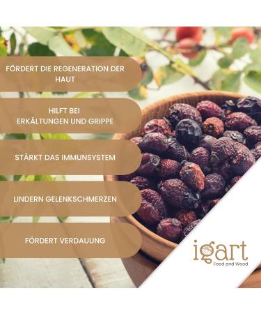 IGART Rose Hips Whole 500g Whole Rose Hips Rosae Pseudo Fructus 100 Natural Rosehips - Buy Online on GoSupps.com