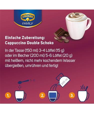KR GER FAMILY Cappuccino Double Chocolat 500 g - Buy Online on GoSupps.com