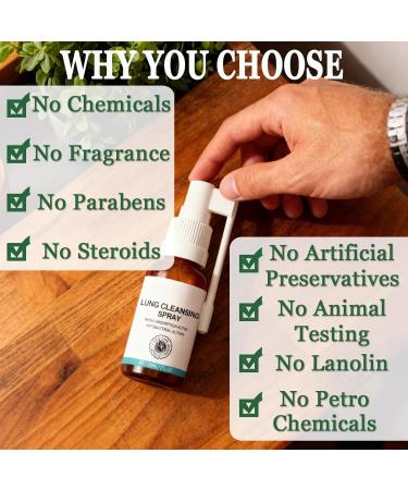 Organic Herbal Lung Cleansing Spray,Cleansing Spray Breath Easy,Mucus Relief and Lung Cleanse,mullein leaf extract-1pcs - Buy Online on GoSupps.com