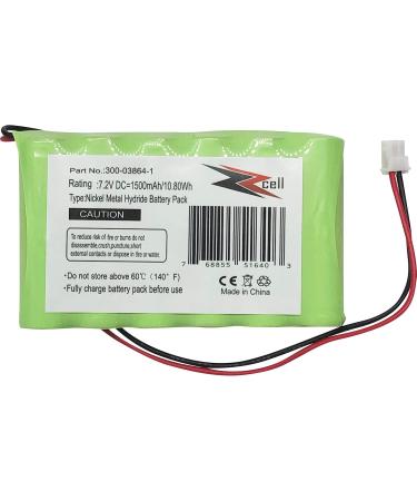 2-Pack 7.2V Replacement Battery for Honeywell Lynx L3000 L5000 L5100 ADEMCO 300-03865 - 1500mAh | International Shipping Available - Buy Online on GoSupps.com