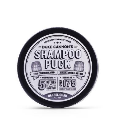 Duke Cannon Supply Co. Men's Shampoo Puck  4.5oz - Barrel Char No. 004 / Over 175 Washes/Sulfate-free