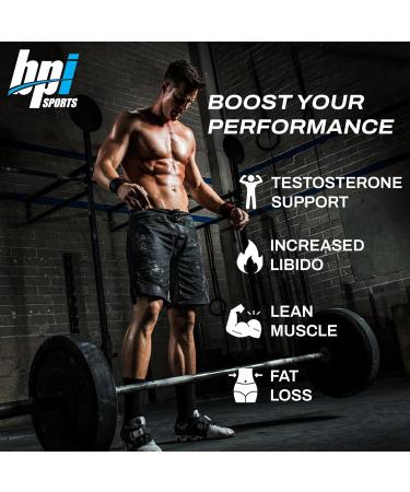 BPI Sports A-HD Elite/Solid Testosterone Booster for Men - Testosterone Supplement for Muscle Strength Libido & Performance Support - Promotes Natural Fat Loss 30 Servings 550mg - Buy Online on GoSupps.com