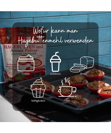 100% Organic Bio-Rosehip Powder - Gluten-Free Vitamin C & Omega Fatty Acids | Joint Bone & Immune Support | 1 kg Pack for Golden Milk & Rosehip Tea - Buy Online on GoSupps.com