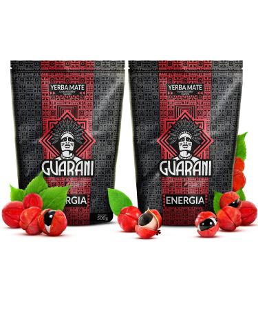 Guarani Energia 1kg (2 x 500g) - Yerba mate de Paraguay Yerba mate avec la guarana