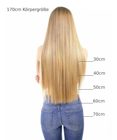 Buy Hair2Heart Real Hair Extensions - 25 Strands 1g 50cm Light Blonde Natural-Ash (8/01) | Premium Quality Bonded Straight Hair - Buy Online on GoSupps.com