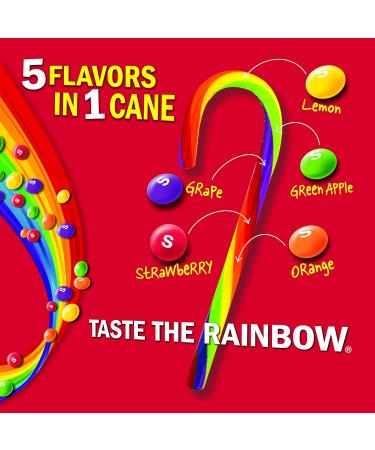 Buy Skittles Candy Canes 5 Flavors - 12 Count Boxes | International Shipping Available - Buy Online on GoSupps.com