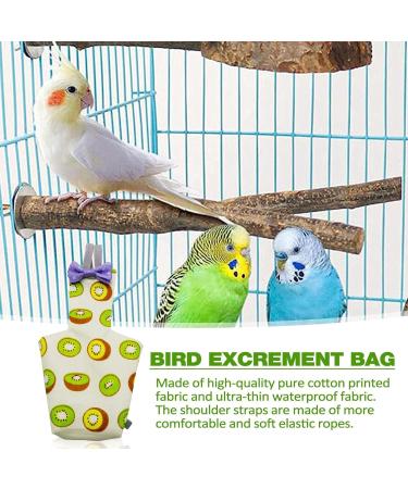 EsEico Reusable Parrots Nappy Pure Cotton Bird Washable Diapers Soft Parrot Nappy Multicoloured Printed Design Adjustable Cotton Fabric Pee Pads for Medium Parrots Cockatiels and Lovebirds. Kiwi - Buy Online on GoSupps.com