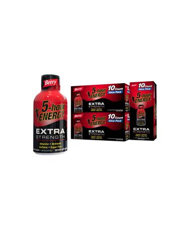 5-hour ENERGY Shot, Extra Strength Berry, 1.93 Ounce - 30 Count 1.93 Fl Oz (Pack of 30)