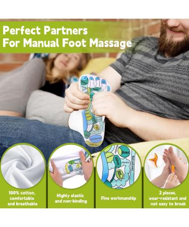 Buy Reflexology Socks with Acupressure Pen - 2 Pairs for Foot Massage & Pressure Point Therapy - International Shipping - Buy Online on GoSupps.com
