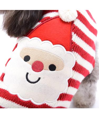 Buy Hrttsy Christmas Dog Sweater | Warm Winter Coat for Small & Medium Dogs | Cute Santa Costume for Pets - Buy Online on GoSupps.com