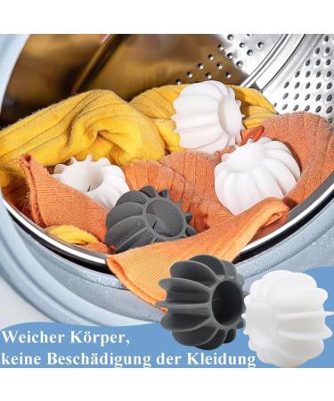 luckaide Dryer Balls Pack of 10 Wash Balls for Down Jackets Washing Ball for Washing Machine Reusable Dryer Ball Dryer Balls Tumble Dryer Ball for Clothes Cleaning (6 x 4 cm) - Buy Online on GoSupps.com