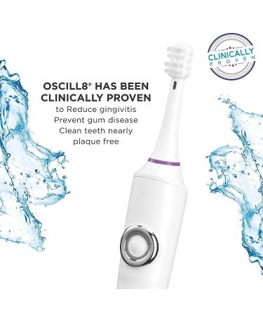 Conair OSCILL8 Rechargeable Power Toothbrush - Rechargeable Electric Toothbrush - Buy Online on GoSupps.com