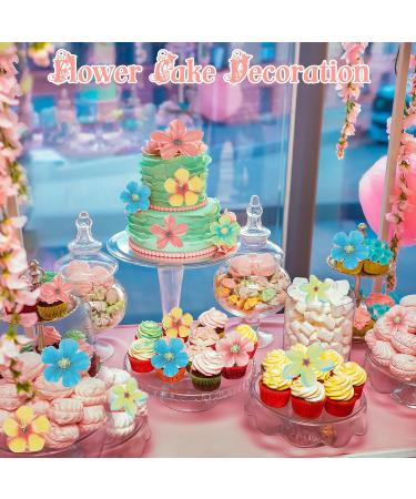 35 Pcs Edible Flowers Cake Decorations Wafer Paper Flower Cupcake Toppers for Decorating Edible Flower Cake Topper Colorful Rice Paper Cake Food Decoration for Wedding Birthday Baby Shower Party - Buy Online on GoSupps.com