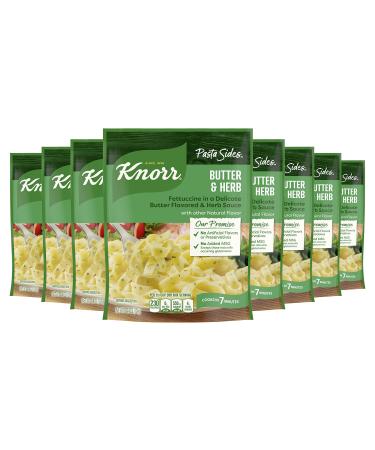Knorr Pasta Sides For Delicious Quick Pasta Side Dishes Butter & Herb No Artificial Flavors No Preservatives No Added Msg 4.4 oz (Pack of 8) Butter and Herb 4.4 Ounce (Pack of 8)