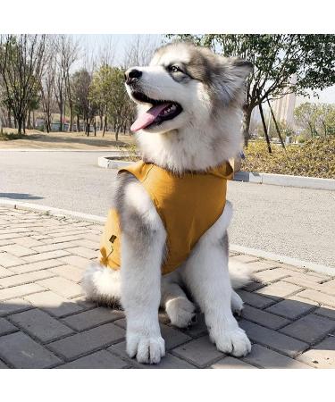 Kickred Soft & Breathable Yellow Dog Hoodie Coat with Hat - Winter Apparel for Large Dogs | Shop Now - Buy Online on GoSupps.com