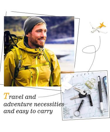 Weewooday 12 Pieces Emergency Whistle with Keychain - Loud Sound Aluminum Whistle for Camping, Hiking, Hunting - Outdoor Sports Survival Gear (Black) - Buy Online on GoSupps.com