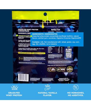 MO4T ProGainz - Grass-Fed Whey Protein Concentrate Powder - Whey Concentrate with Digestive Enzymes - 24g of Whey Concentrate Protein per Serving- Proteina para ganar masa Muscular - Buy Online on GoSupps.com