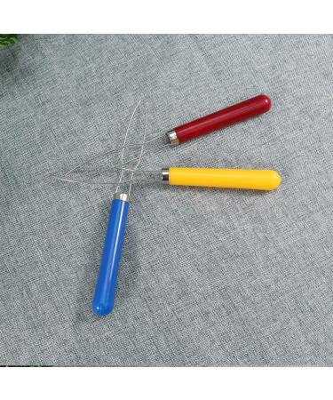 Exceart 3-Piece Button Hook & Zip Tool Set - Rubber Band Elastic Cord for Seniors Stainless Steel & Wooden Handle | Ideal for Elderly & Patients - Buy Online on GoSupps.com