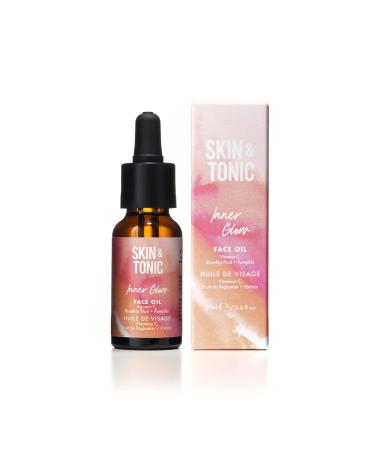 SKIN & TONIC Inner Glow Face Oil with Vitamin C and Rosehip For Regenerating Rejuvenating and Smoothing 20ml