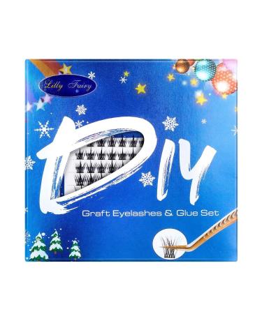 False eyelashes set mascara eyelash glue set for beginners reusable(7)