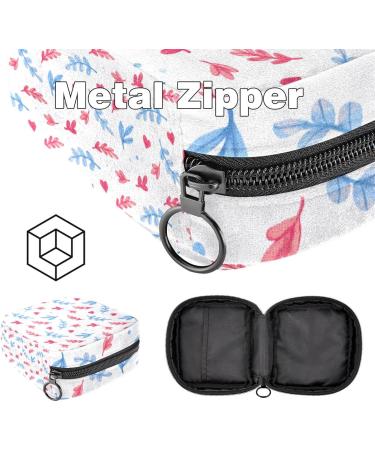 Shop Portable Women's Binding-Up Bags & Menstrual Cup Bags - Perfect for Teens & Beginners | Watercolor Leaves Design - Buy Online on GoSupps.com