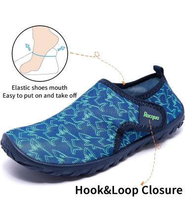 Barefoot Swim Water Shoes for Kids | Quick Dry Lightweight Aqua Shoes 4 Big Kid - Hdk1602-shark - Buy Online on GoSupps.com