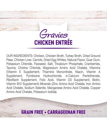 Wellness Complete Health Grain-Free Chicken Gravies Wet Cat Food - 3 oz (Pack of 12) | Natural, Healthy, Adult Formula with No Wheat, Corn, Artificial Flavors, Colors, Carrageenan, or Preservatives - Buy Online on GoSupps.com