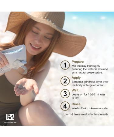 JUMAN Dead Sea Minerals Mud Mask for Face & Body | Treats Acne, Reduces Stretch Marks & Moists Dry Skin | Enriched with Natural Flower Extracts & Vitamin E | Free from SLS & Parabens | Vegan | 500g Body Mud Signature Pack o  - Buy Online on GoSupps.com