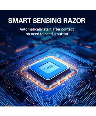 Mini Smart Sensor Electric Shaver - IPX7 Watertight Triple Blade System Efficient Facial Hair Removal - Portable Gradient Blue - Buy Online on GoSupps.com