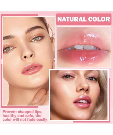 CAHIUYOA 2PCS Color Changing Lipstick Set - Magic Tinted Lip Balm & Gloss Long Lasting Moisturizer Jelly Lipstick for Women - Perfect Peach Gifts - Buy Online on GoSupps.com