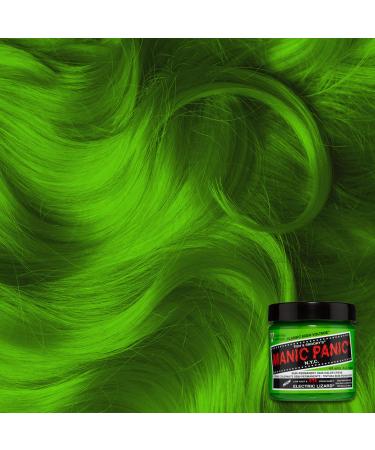 Manic Panic Electric Lizard Hair Dye | Vegan & Cruelty-Free Semi-Permanent Green 2 x 118ml - Buy Online on GoSupps.com