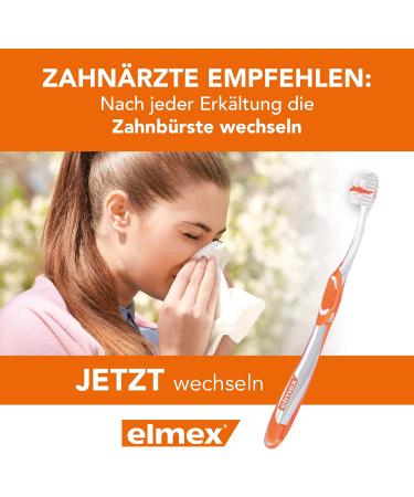 Elmex Toothbrush Caries Protection InterX Medium - 3 Pack | X-Bristles for Thorough Cleaning & Short Head for Molars - Buy Online on GoSupps.com