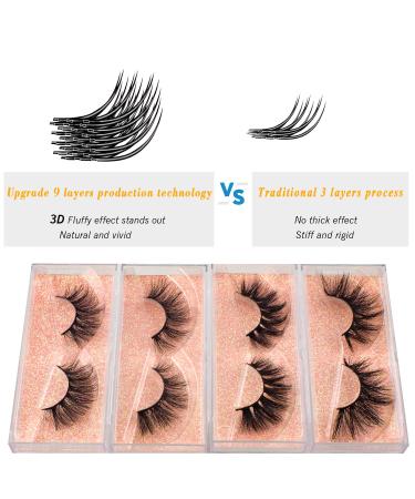 DOORES 3D Mink Lashes 4 Styles | Handmade Mixed-Mink False Eyelashes 16-20mm - Buy Online on GoSupps.com