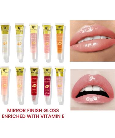 Beauty Forever Clear Moisturizing Lip Gel Tube Lightweight Solid & Glitter Finish Shimmer Infused Long Lasting Available in 9 Flavors 18ml (Crystal Vanilla) - Buy Online on GoSupps.com