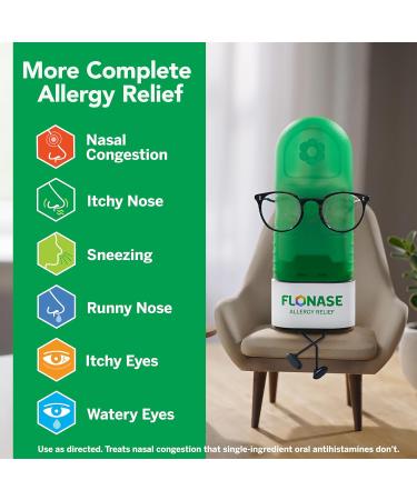 Flonase Sensimist Allergy Relief Nasal Spray - Non-Drowsy 24HR Long Lasting Allergy Relief with Fine Scent-Free Mist - 120 Sprays Plus Bonus Pack of Tissues - Buy Online on GoSupps.com