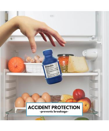 VIAL SAFE Insulin Vial Protector - Durable Silicone Case for Humulin R U-500 | 2-Pack Tie Dye Blue | Diabetes Care Essential - Buy Online on GoSupps.com