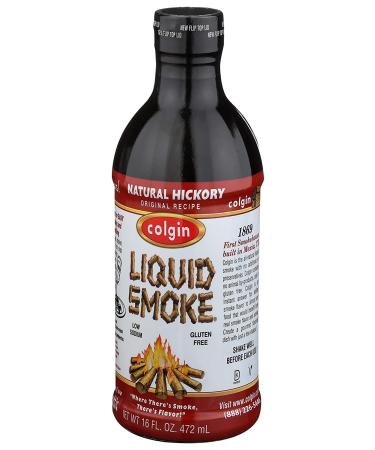 Colgin Liquid Smoke 16 oz: Natural Hickory Flavoring for BBQ, Grilling, and Cooking - Buy Online on GoSupps.com