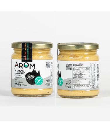 AROM Hummus Mix Box 4 Jars of 200g Classic Chickpea Hummus Beet Hummus with Chickpeas 3 Lentils Hummus Spicy 3 Lentils with Harissa Vegan Gluten-Free Non-GMO 100% Natural Made in Tunisia 4 Pack Variety - Buy Online on GoSupps.com