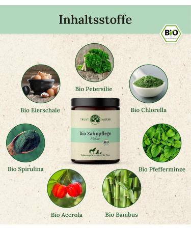 Trust Nature Organic Dental Care Powder for Dogs & Cats | Combat Plaque & Freshen Breath | Natural Ingredients | Made in Germany - Buy Online on GoSupps.com