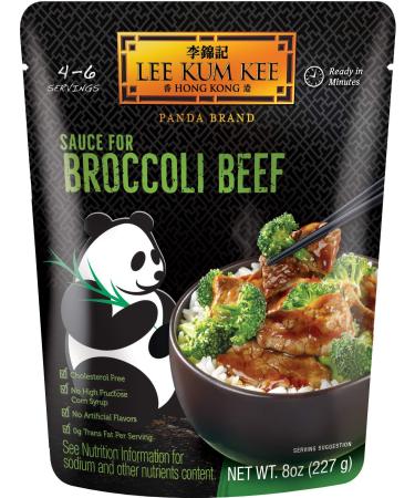 Lee Kum Kee Panda Brand Sauce for Broccoli Beef, 0g Trans Fat, No Artificial Flavors, No High Fructose Corn Syrup, Cholesterol Free, 8 Ounces (Pack of 6) Beef Broccoli Pouches - Buy Online on GoSupps.com